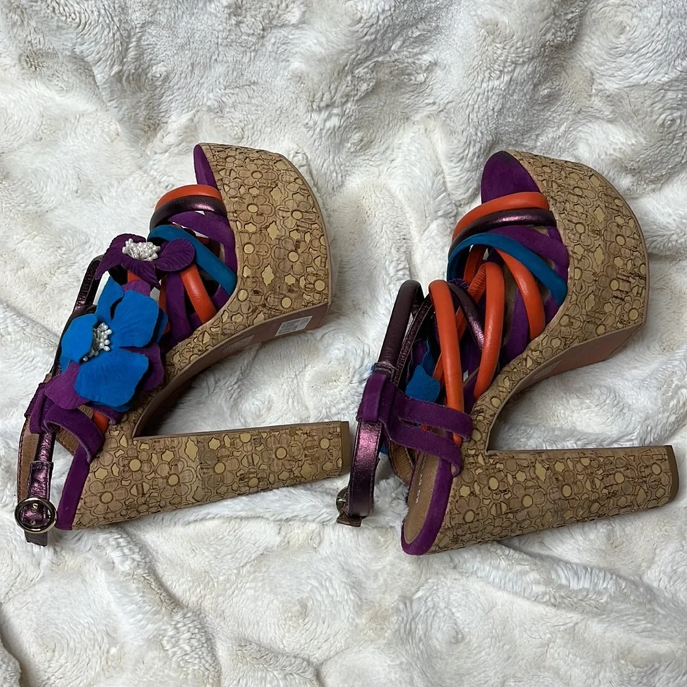 KG by Kurt Geiger size 40 London Britton platform high heel block sandals